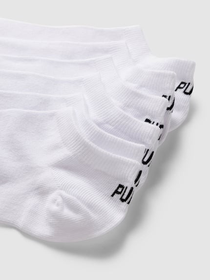 PUMA Sneakersokken in effen design in een set van 6 stuks Wit - 2