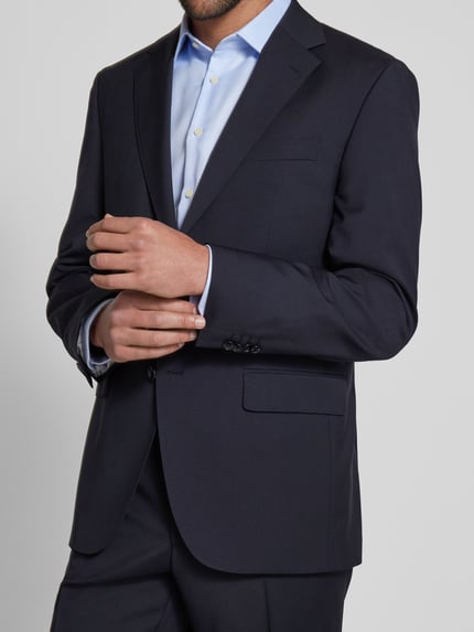 BOSS 2-knoops colbert met reverskraag, model 'Jeckson' Marineblauw - 3