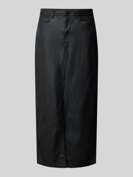 NOISY MAY® Maxirock mit Gehschlitz Modell 'KATH' Black 2