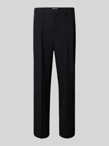Regular Fit Stoffhose mit Bundfalten Modell 'Grant' Shop The Look MANNEQUINE