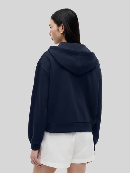 Tommy Hilfiger Bluza rozpinana o kroju relaxed fit z czystej bawełny Granatowy 5
