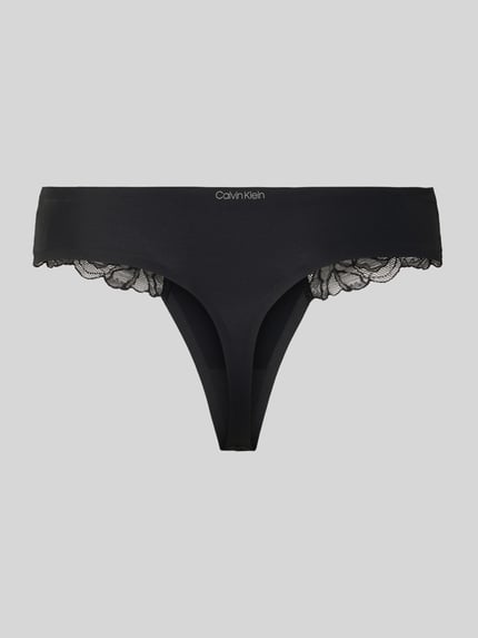 Calvin Klein Underwear String van kant Zwart - 3