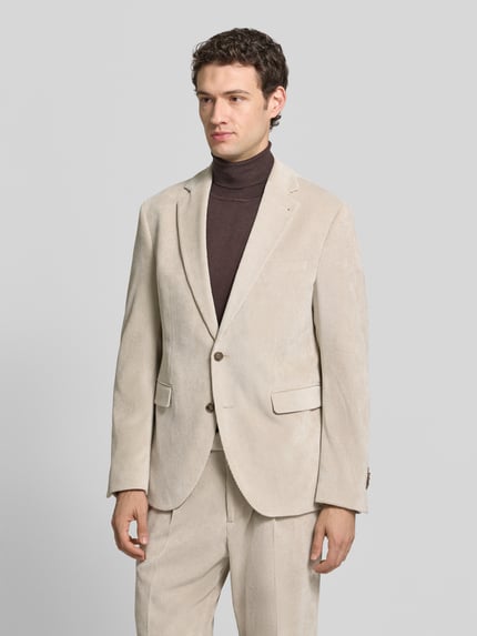 CINQUE Slim Fit 2-Knopf-Sakko aus Cord Modell 'DATA' Sand 4