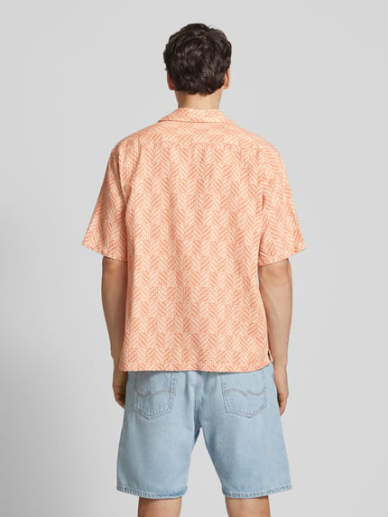 JACK & JONES Regular Fit Freizeithemd mit Resortkragen Modell 'BLUVINCENT' Hellbraun 5