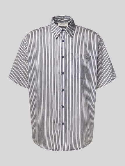 American Vintage Regular fit vrijetijdsoverhemd met borstzak, model 'ZIVOW' Blauw - 2