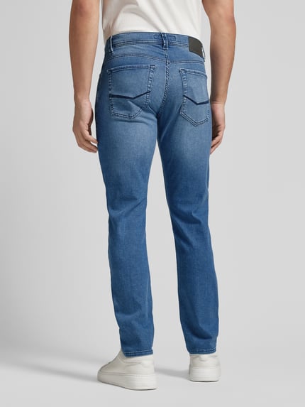 Pierre Cardin Dżinsy w kroju regular fit z 5-kieszeniowym designem model 'Lyon' Jeansowy niebieski 5