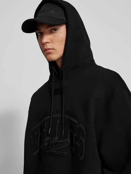 VTMNTS hoodie met labelstitching Black - 3