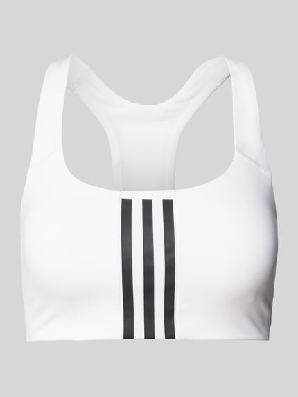 adidas Sportswear Bustier mit labeltypischen Streifen Offwhite 1