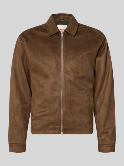 ONLY & SONS Bomberjacke mit Zweiwege Reißverschluss Schoko 2