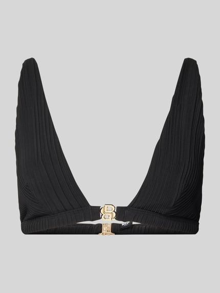 BOSS Bikini-Oberteil mit Logo-Detail Modell 'DOUBLE B TRIANGLE' Black 1
