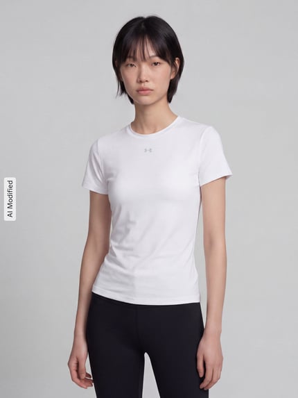 Under Armour Regular Fit Sport-T-Shirt mit Logo-Print  Weiss 4
