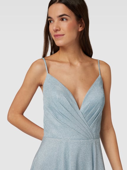 LUXUAR FASHION Cocktailkleid mit Effektgarn Mint 3
