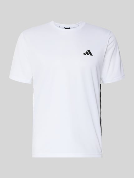 adidas Training t-shirt o kroju regular fit z detalem z logo model 'WE BAS 3S T' Biały 2