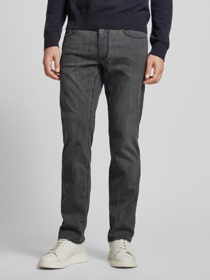 Brax Comfort fit jeans in 5-pocketmodel model 'Cooper' Middengrijs - 4