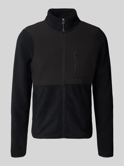Blend Fleecejacke mit Reißverschlusstaschen Modell 'MARIO' Black 2