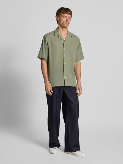 Redefined Rebel Regular Fit Freizeithemd mit Strukturmuster Modell 'FELIX' Lind 1