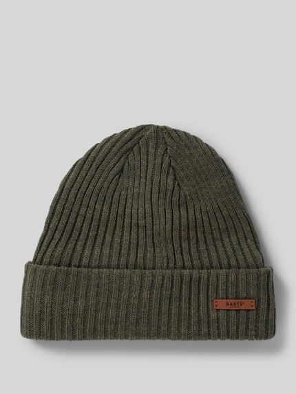 Barts Beanie mit Label-Detail Modell 'WILBERT' Oliv 1