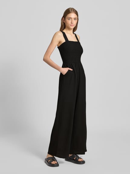 ONLY Regular Fit Jumpsuit mit gesmoktem Rumpf Modell 'ELISE' Black 1