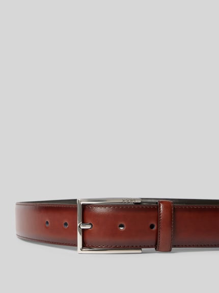 JOOP! COLLECTION Leren ceintuur met doornsluiting Donkerbruin - 2