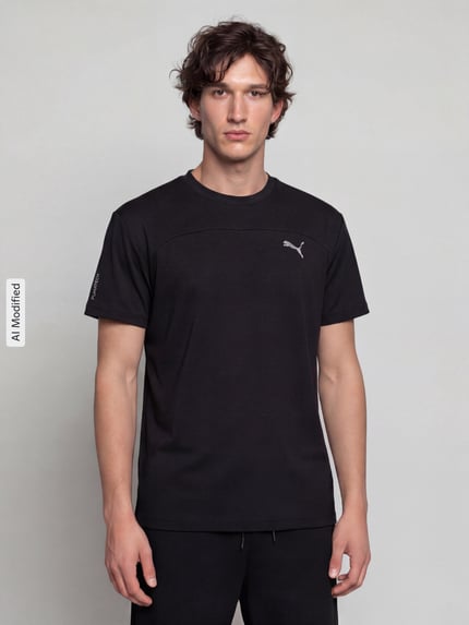 PUMA Performance Regular Fit T-Shirt mit DryCell Technology Modell 'PUMATECH Essentials Tee' Black 4