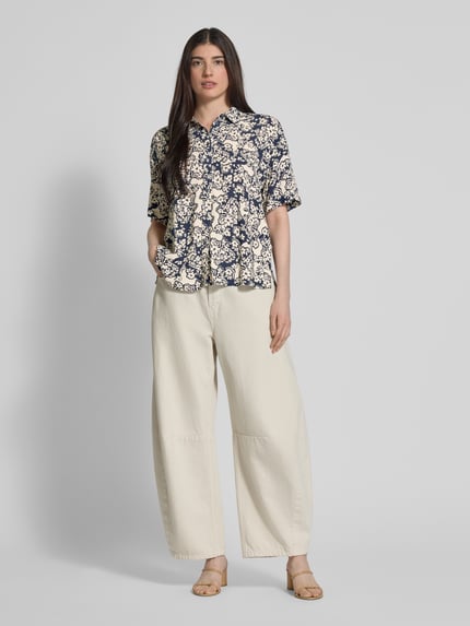 Jake*s Studio Woman Relaxed Fit Bluse aus Viskose mit 1/2-Arm Lagune 1