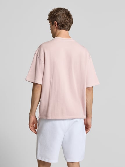 PEGADOR Oversized T-Shirt mit Strukturmuster Pink 5