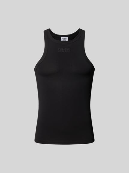 VETEMENTS Tanktop met labelstitching Zwart - 2