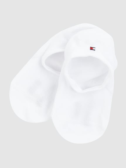 Tommy Hilfiger Füsslinge aus Baumwoll-Mix im 2er-Pack Weiss 1