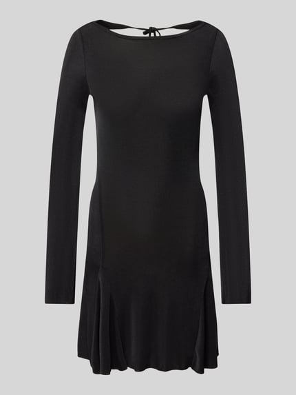 REVIEW Minikleid mit U-Boot-Ausschnitt Black 2