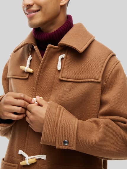 Tommy Hilfiger Dufflecoat aus Wolle mit Knebelverschluss Hazel 1
