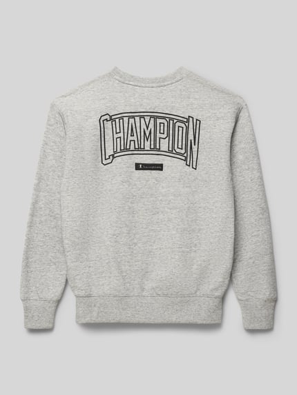 Champion regular fit poloshirt met V-hals Middengrijs gemêleerd - 3