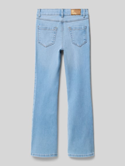 ONLY Flared jeans van katoenmix, model 'ROYAL' Lichtblauw - 3