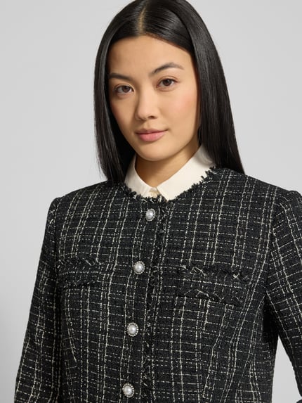 GUESS Blazer mit Rundhalsausschnitt Modell 'SANDRA' Black 3