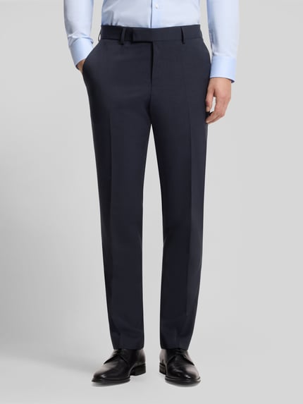 BOSS Slim Fit Anzug aus reiner Schurwolle Modell 'H-HUGE-2PCS-263' Marine 8