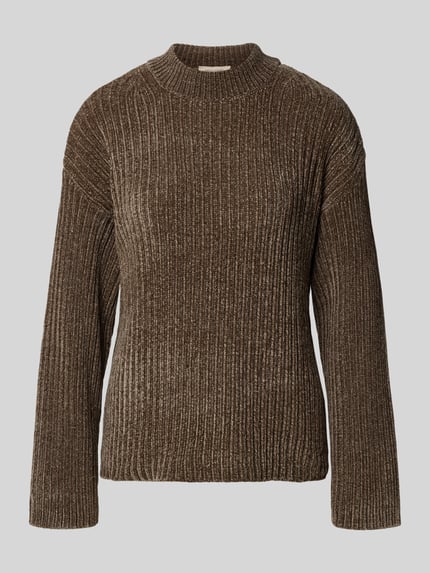 FREE/QUENT Strickpullover in Ripp-Optik Modell 'Thrill' Taupe 2