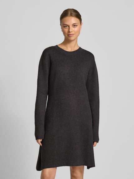 Tom Tailor Denim Tailliertes Strickkleid aus Viskose-Mix Anthrazit 4