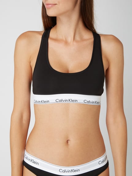 Calvin Klein Underwear Bustier mit Logo-Bund Black 4