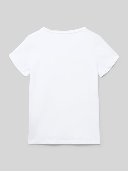 Calvin Klein Jeans Regular Fit T-Shirt aus reiner Baumwolle Weiss 3