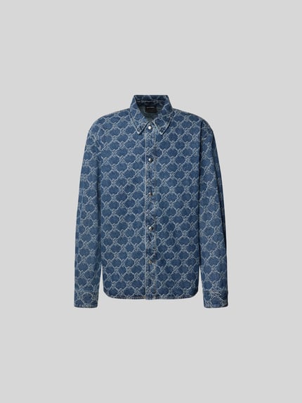 DAILY PAPER Jeanshemd mit Druckknopfleiste Dunkelblau 2
