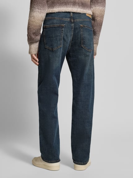 Tommy Jeans Straight fit jeans van katoenmix Donkerblauw - 5