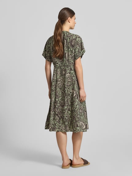 Marc O'Polo Ausgestellt Freizeitkleid aus Viskose-Mix Hellgruen 5