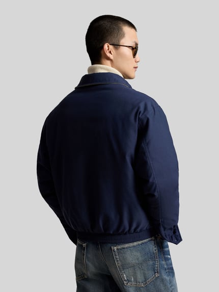 Polo Ralph Lauren bomberka o kroju regular fit z wykładanym kołnierzem Granatowy 5