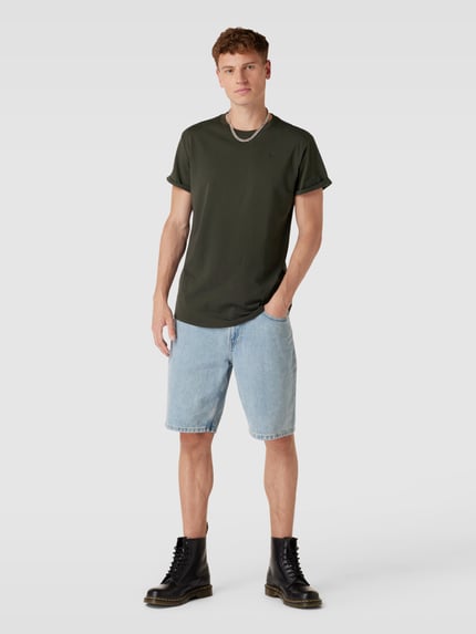 G-Star RAW T-Shirt mit Label-Detail Anthrazit 1