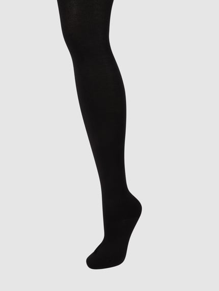 FALKE Panty met stretch, model 'Family' Zwart - 1
