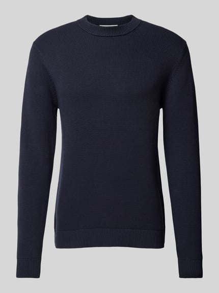 Selected Gebreide pullover met ronde hals, model 'DANE' Marineblauw - 2