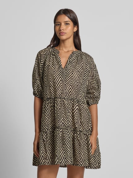 Barts Mini-jurk met ruches, model 'ADELIU' Offwhite - 4