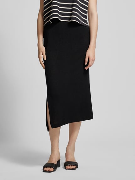 OPUS Midirok met elastische band, model 'ROBINA' Zwart - 4