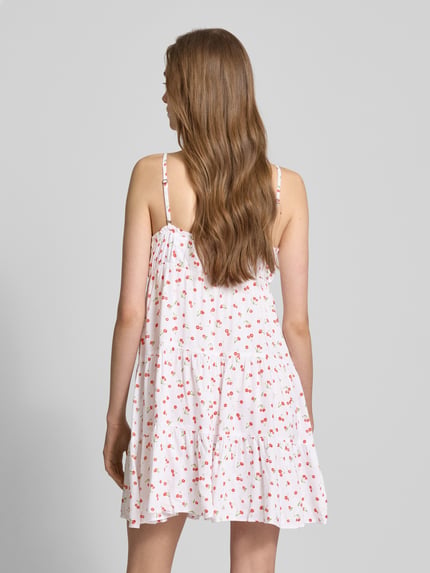 REVIEW Minikleid mit Schlüsselloch-Ausschnitt Weiss 5