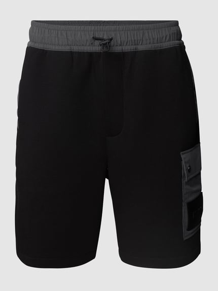HUGO Sweatshorts mit Label-Patch Modell 'Dowen' Black 2
