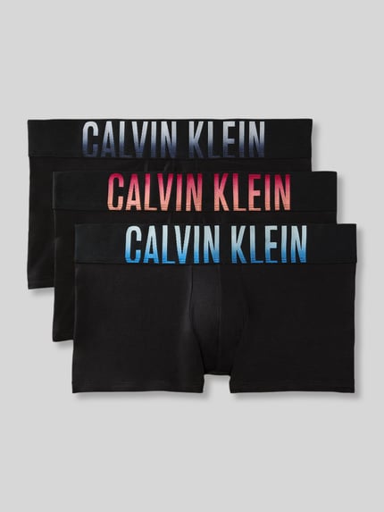 Calvin Klein Underwear Trunk aus Baumwoll-Mix im 3er-Pack Black 2